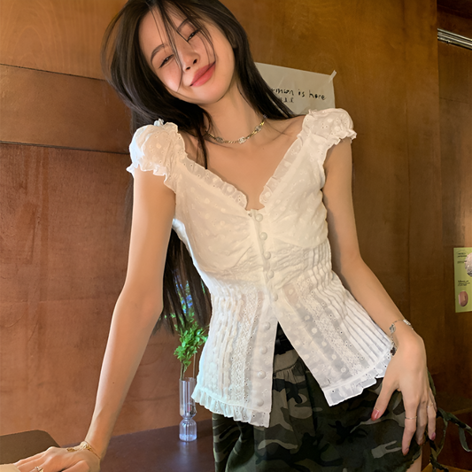 Laced in Grace Blouse