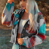 Drawstring Hooded Pocketed Denim Jacket