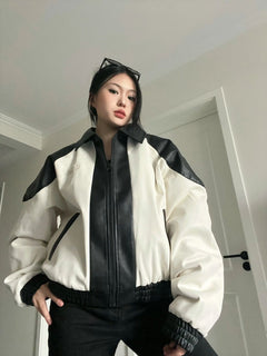 Asking Questions Loose Leather Jacket