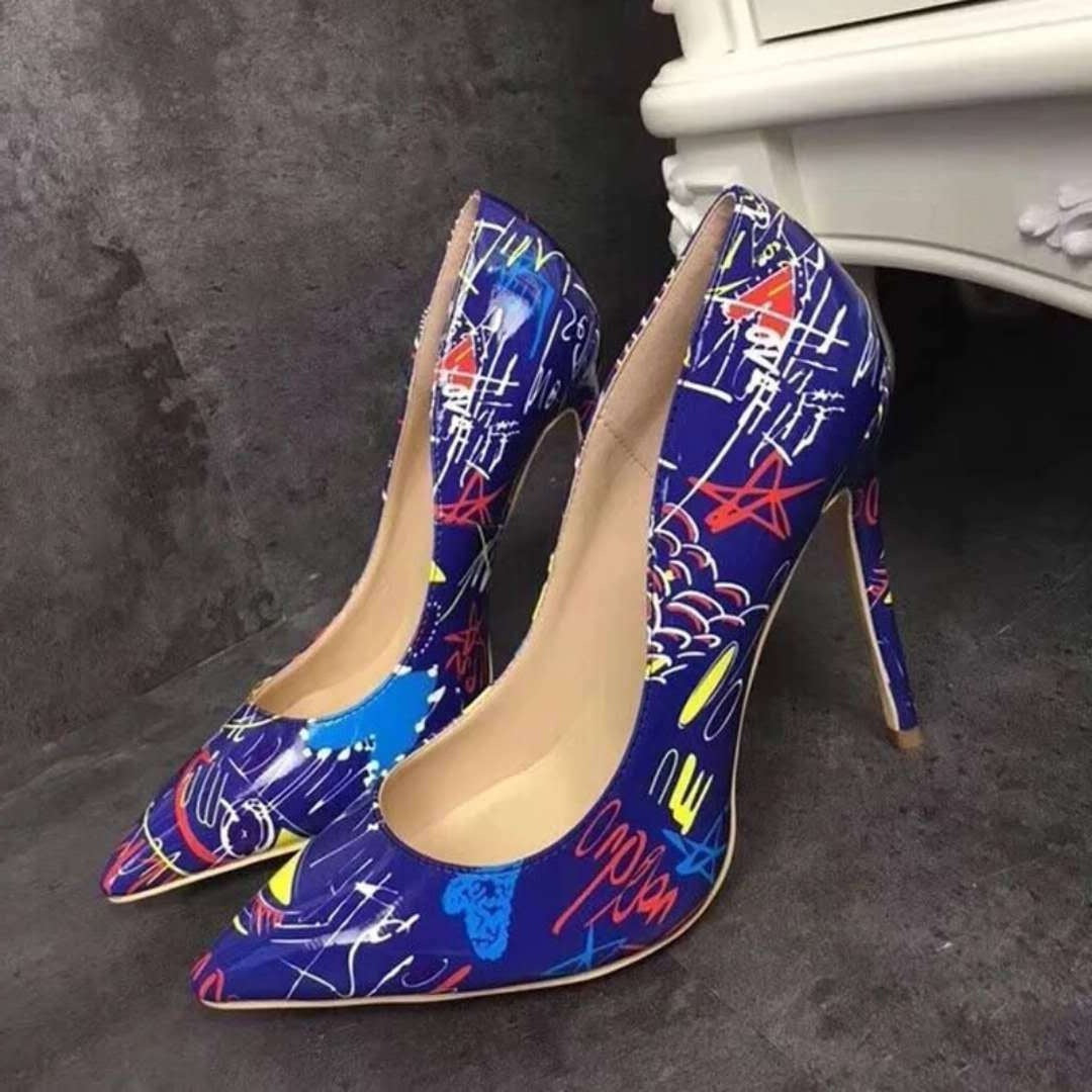 Wild Print Heels"