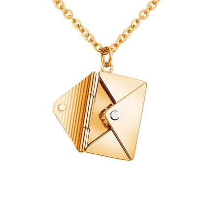 Lover Letter Pendant - Fashion Jewelry Envelope Necklace for Women