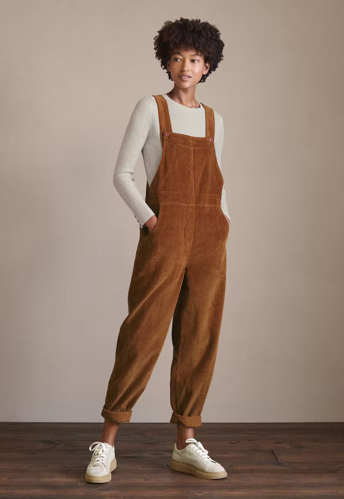Corduroy Bib Overalls for Women