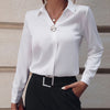 Boardroom Bliss Satin-Feel Blouse