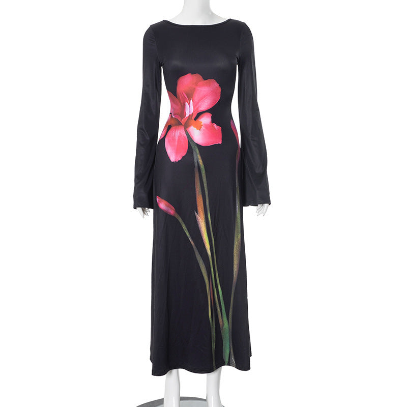 Primrose Holiday Floral Print Dress