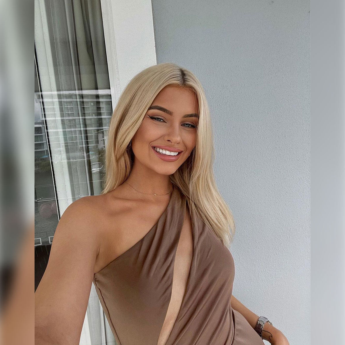 Revery One-Shoulder Cutout Backless Mini Dress