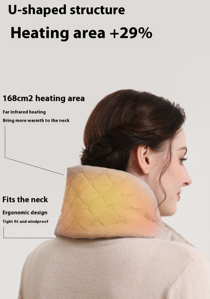 Electric Heating Scarf – 3 Gear USB Heated Thermal Shawl for Men and Women, Outdoor Warm Neck Brace