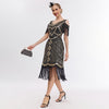Glamorous Vintage Sequins Beaded Dress