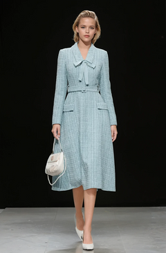 Celestial Charm Tweed Slimming Suit Dress