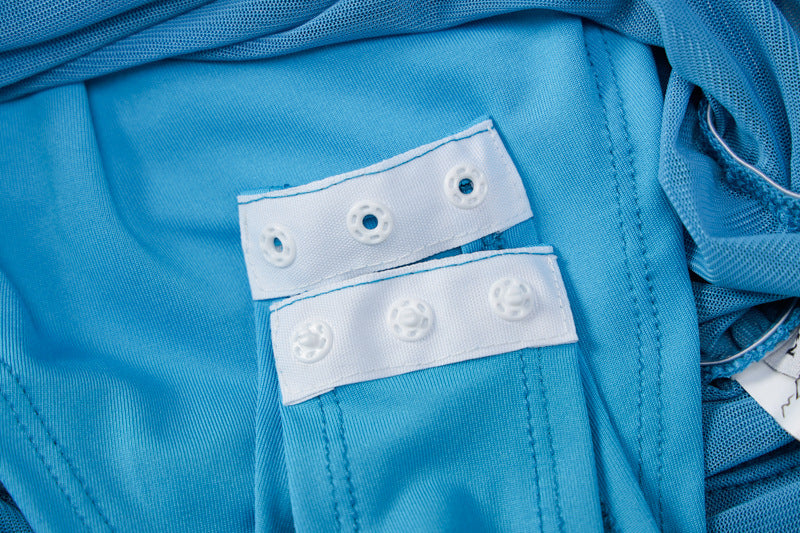 Robe à bretelles en maille transparente Nola