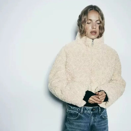 Up In The Sleeves Cream Jacket