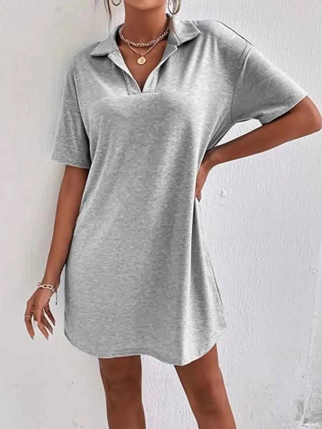 Johnny Collar Short Sleeve Polo Dress