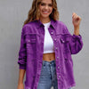 Distressed Drop Shoulder Denim Jacket