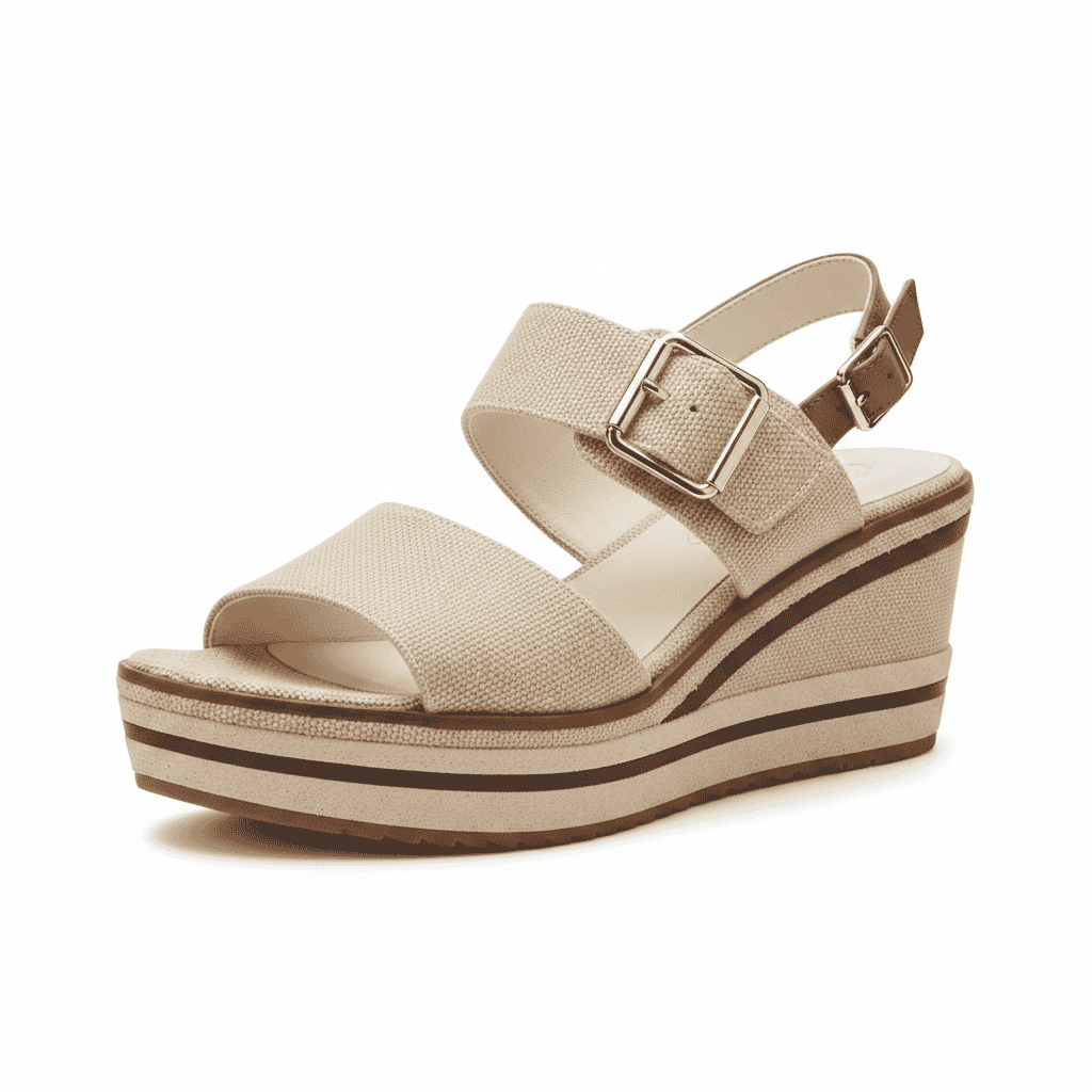 Champagne Coast Wedge Sandals