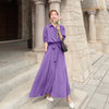 Whispering Lilac French Chiffon Maxi Dress