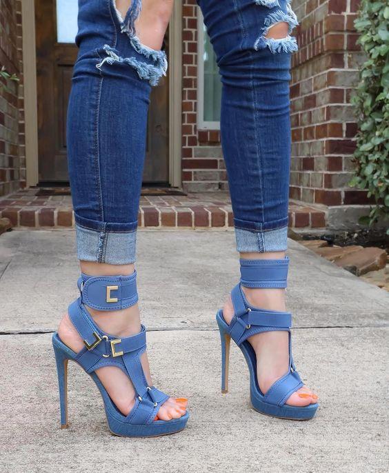 Buckle Bomb Heels"