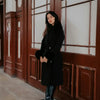 Slim-fit Large Fur Collar Lengthened  Coat