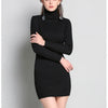 Whisper Noir Turtleneck Sweater Dress