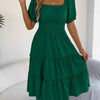 Sky Tiered Flare Dress