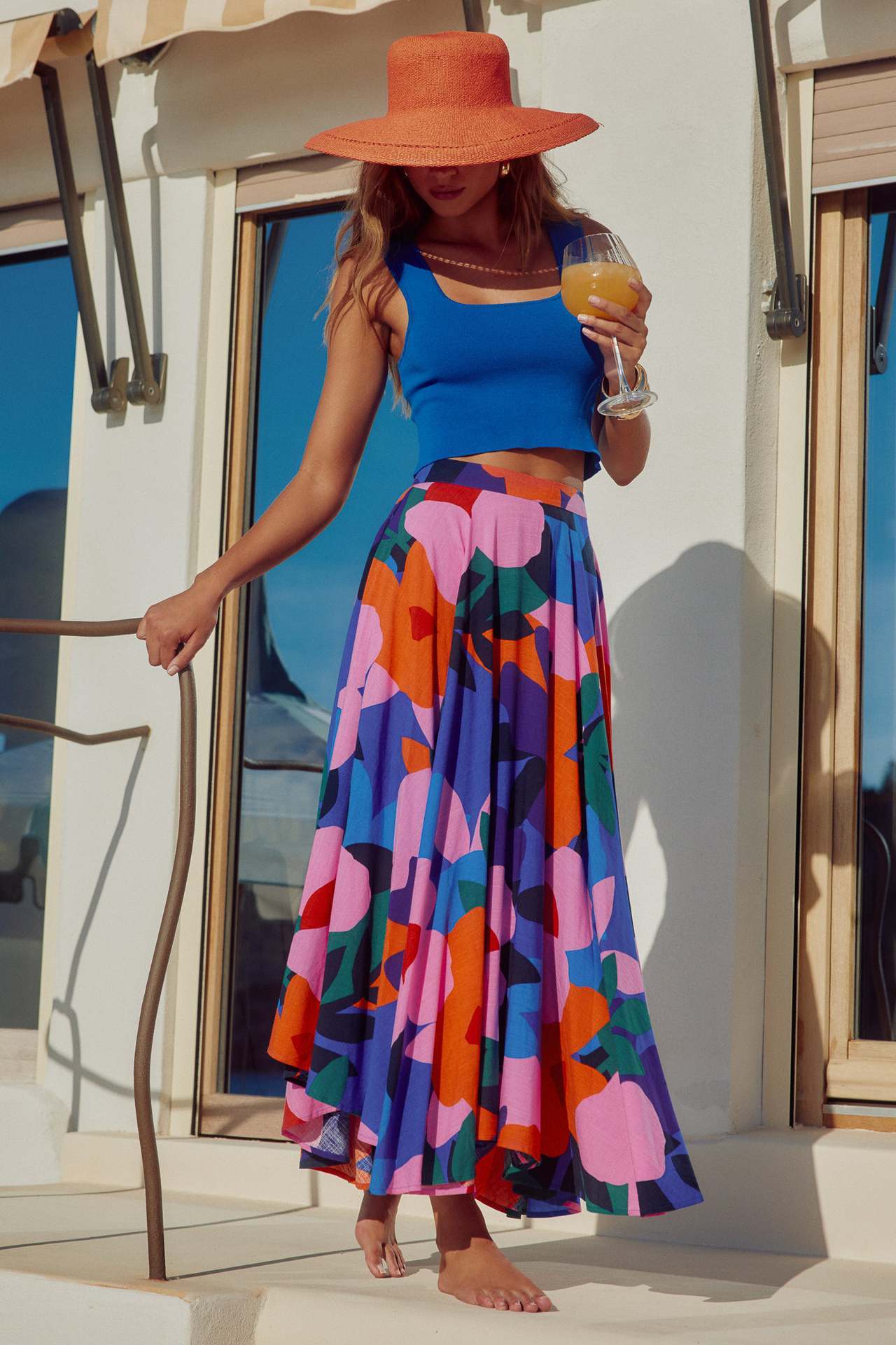 Vivienne  Bloom High-Waist Maxi Skirt