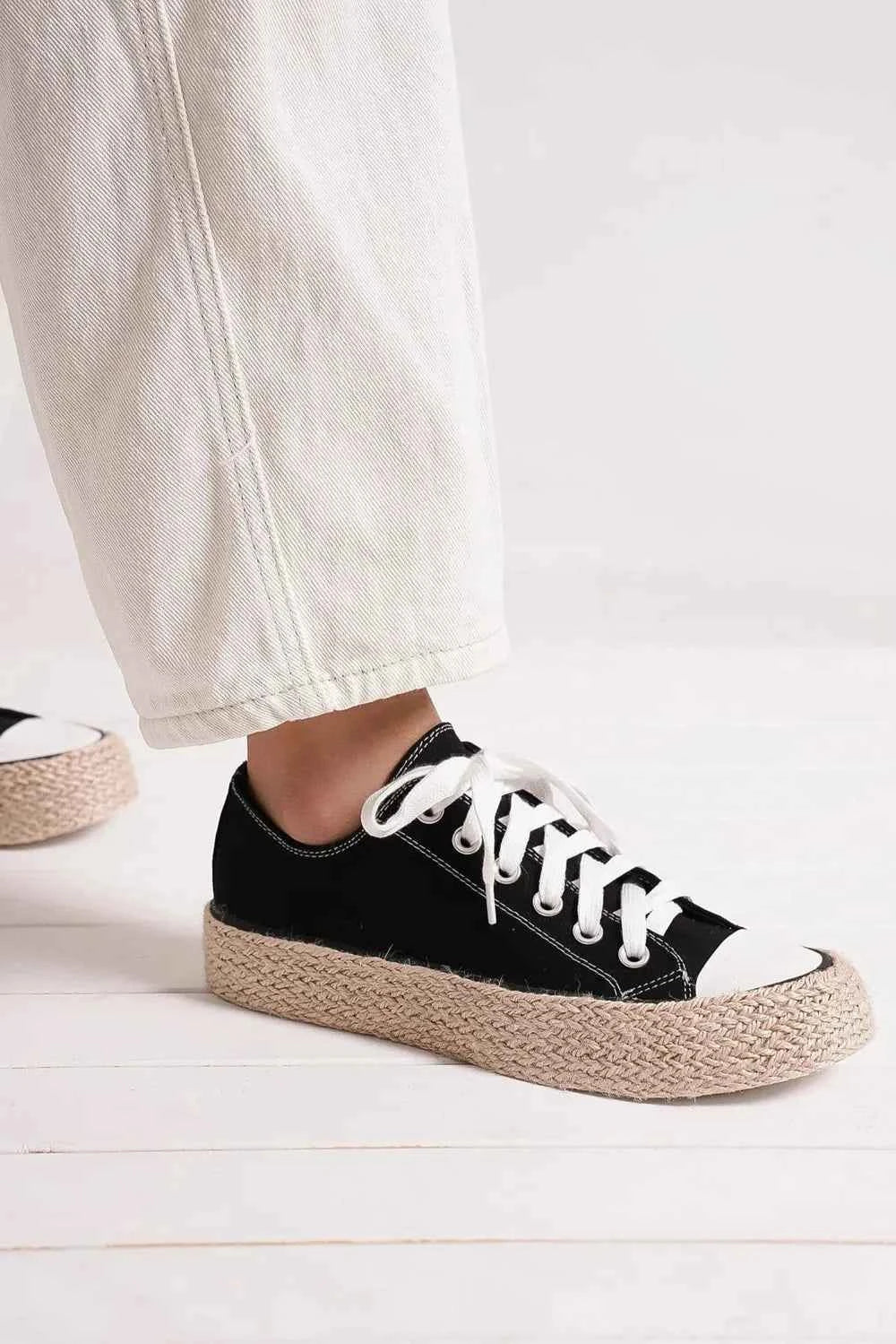 Boardwalk Woven Espadrille Sole Sneakers