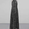 Halter Neck Polka Dot Maxi Dress