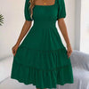 Sky Tiered Flare Dress