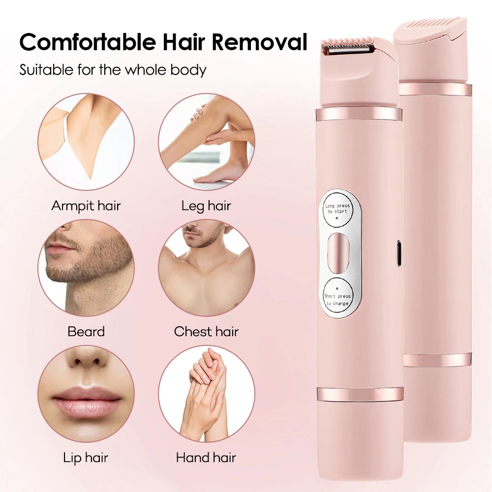 Dual-Head Electric Shaver for Women