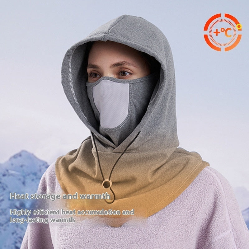 Winter Thermal Fleece Scarf & Ski Face Mask – Windproof Neck Warmer Hood for Outdoor Sports