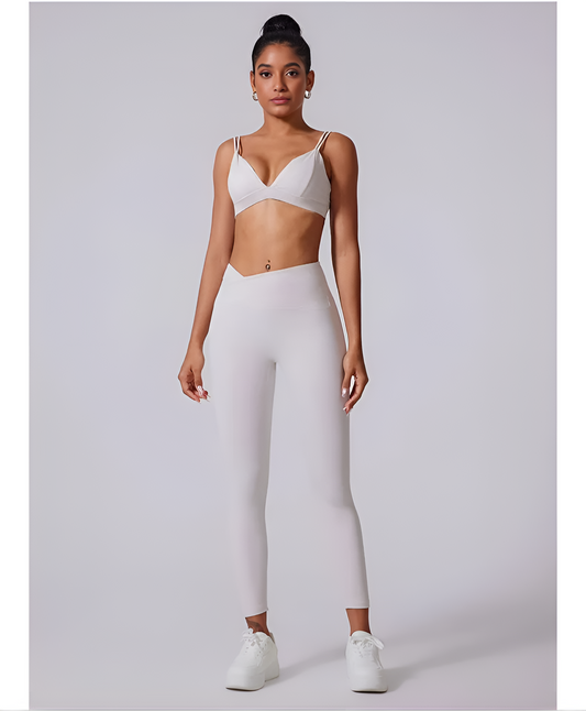 Cross-Waist Nude Tight