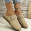 SuedeBuckle Flats
