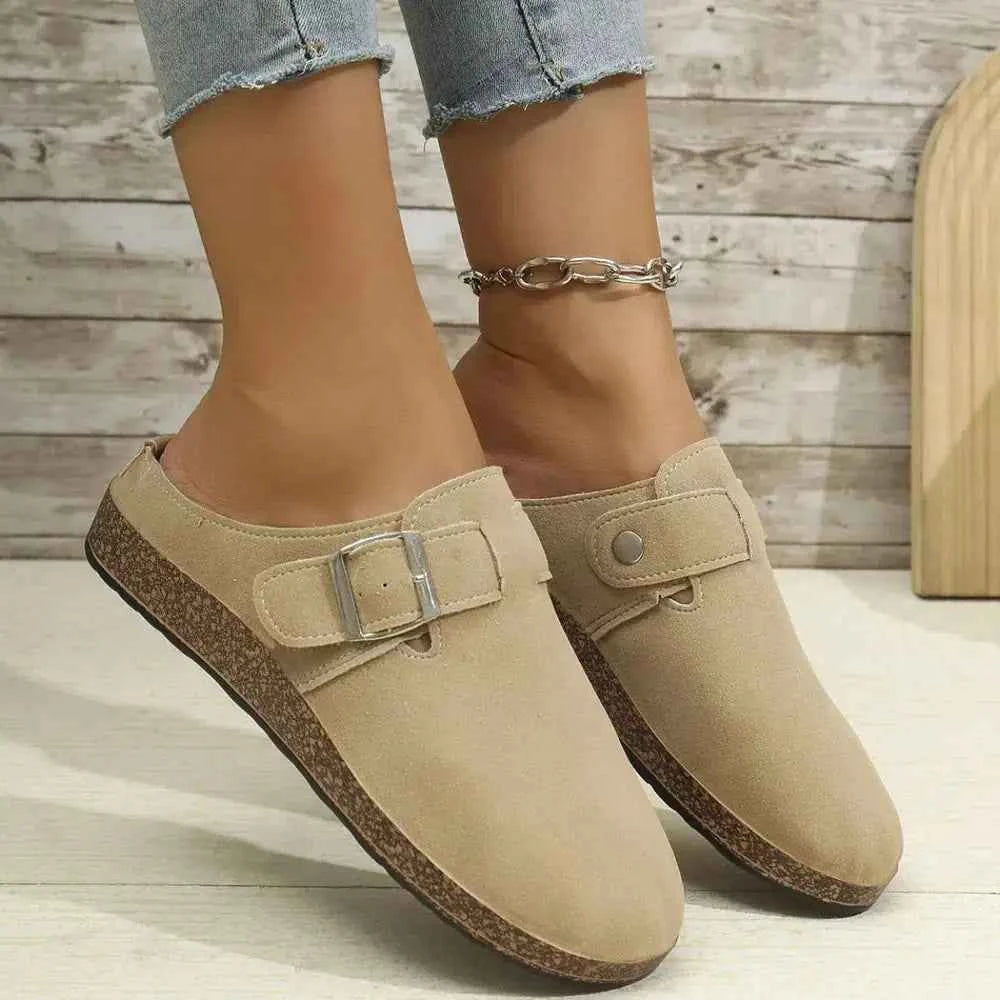 SuedeBuckle Flats"