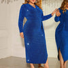 Honey Size Surplice Slit Dress
