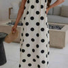 Polka Dot Spaghetti Straps Maxi Dress