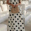 Polka Dot Spaghetti Straps Maxi Dress