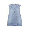 Dare to Bare Open-Back Denim Mini Dress