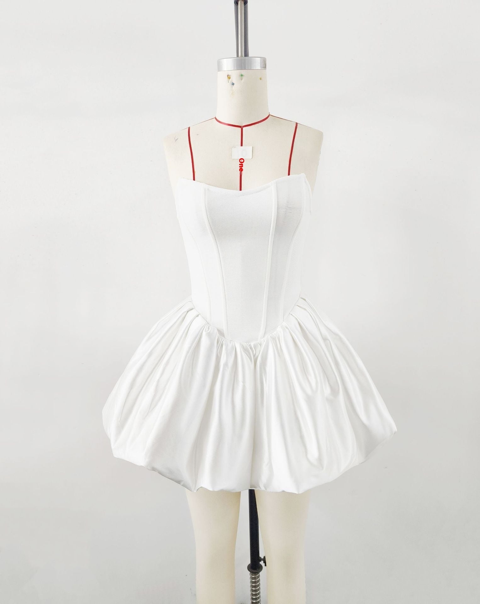 Belle Fishbone Corset Pumpkin Dress