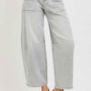 RISEN Slouchy Cropped Barrel Jeans