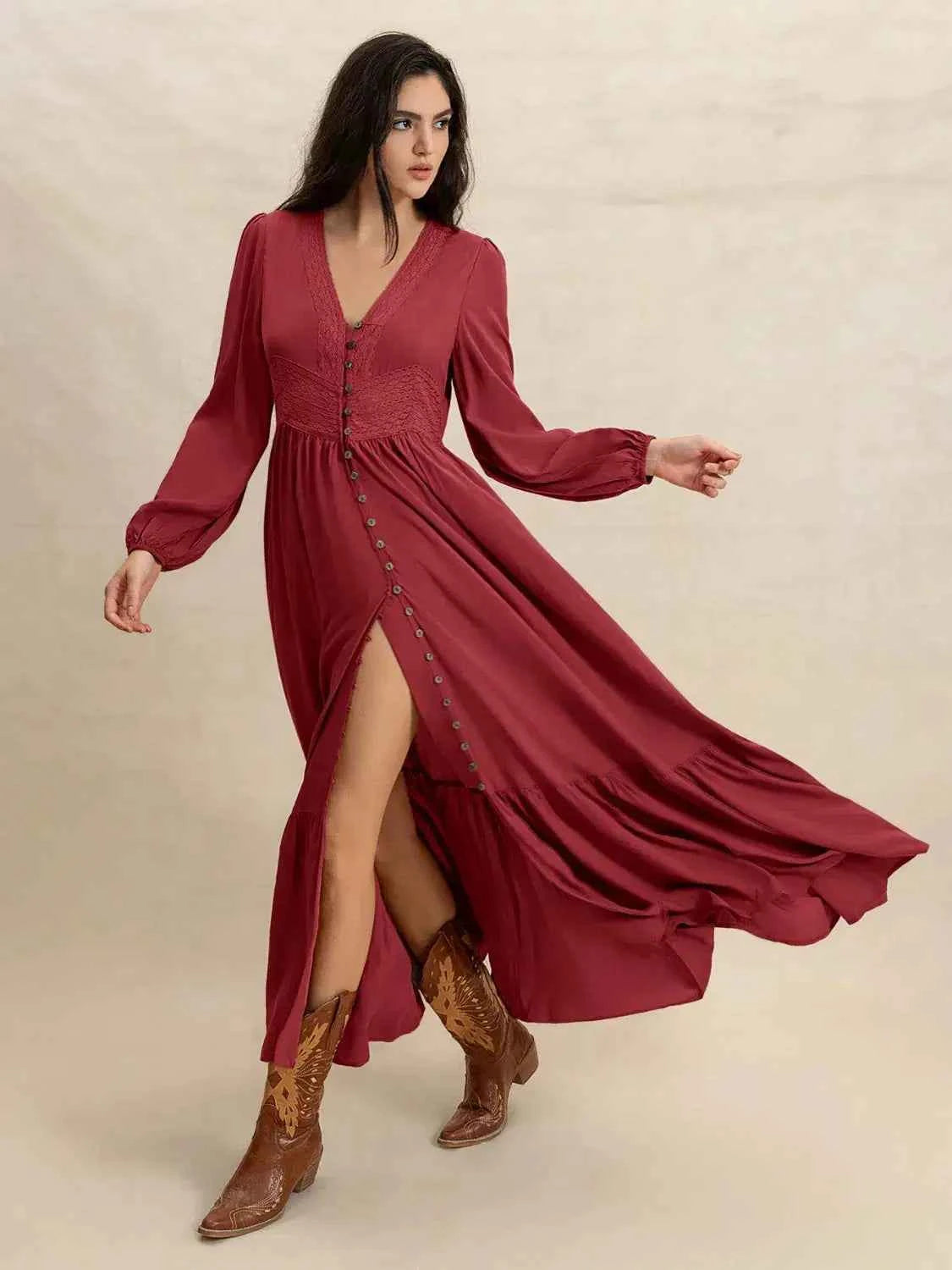 Crisom Merlot Silhoutte Dress