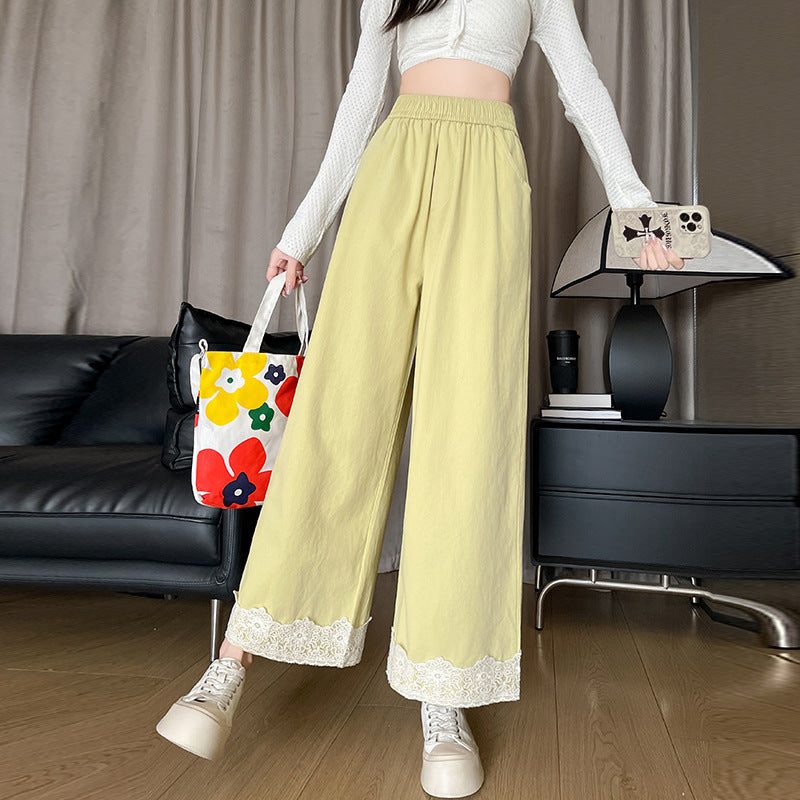 Phyna  Lace Wide-leg Pants