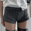 Gemütliche und schicke Strickshorts 
