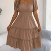 Sky Tiered Flare Dress