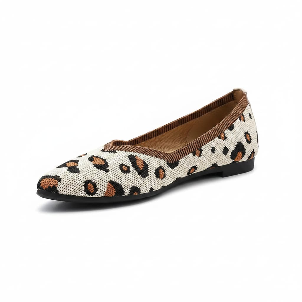 Chaussures plates à bout pointu en maille