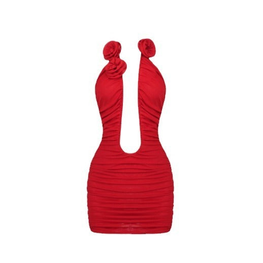 Forbidden Bloom Minikleid – Rot