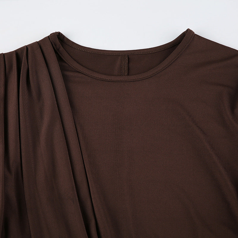 Enchanted Allure Hollow-Out Ruffle Dress