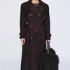 Challie  Vintage Suede Long Coat
