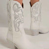 Beast Fashion Rhinestone Detail Point Toe Boots