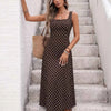 Polka Dot Sleeveless Maxi Dress