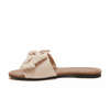 Bow Knot Decor Charm Flat Slides