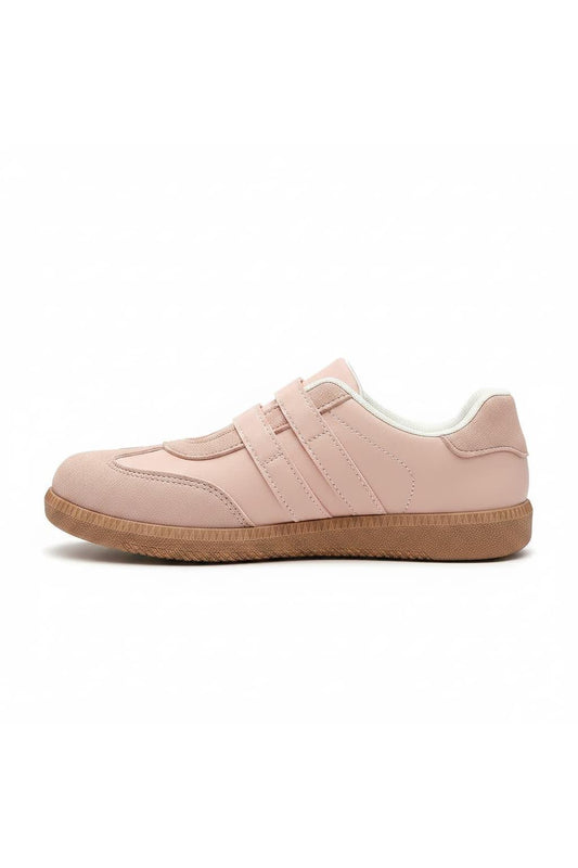 Blush Babe Double Buckle Sneakers