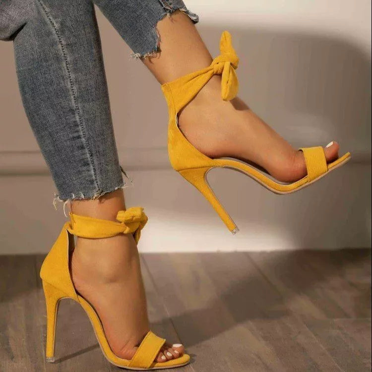 Blush Kiss Bow Stiletto Heels